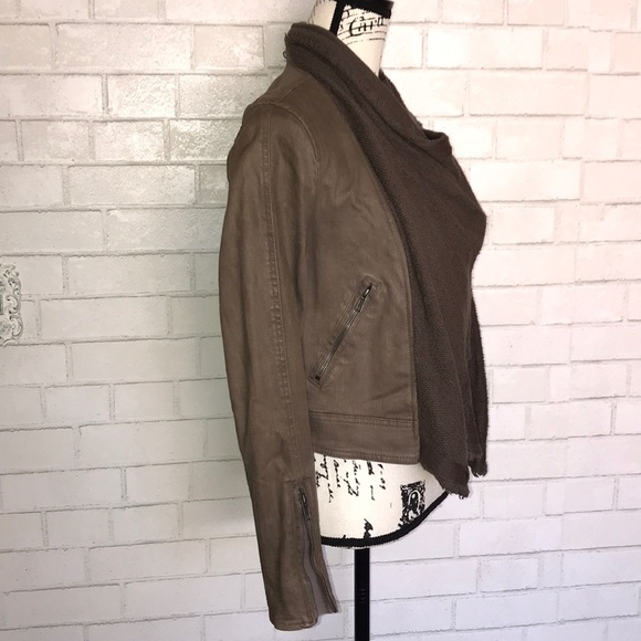 Free People Drape front denim jacket - Picture 4 of 7